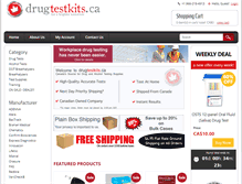 Tablet Screenshot of drugtestkits.ca